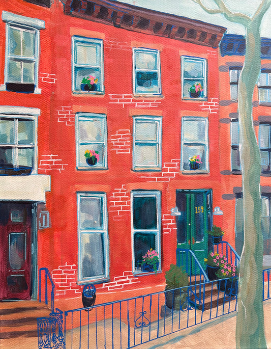 Brooklyn Brownstone Print - 8x10
