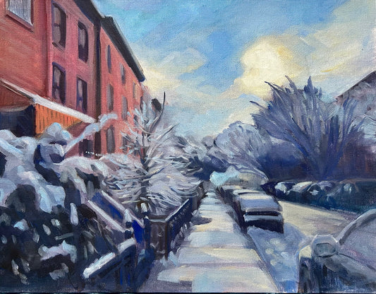 Snowy Street, Hoboken