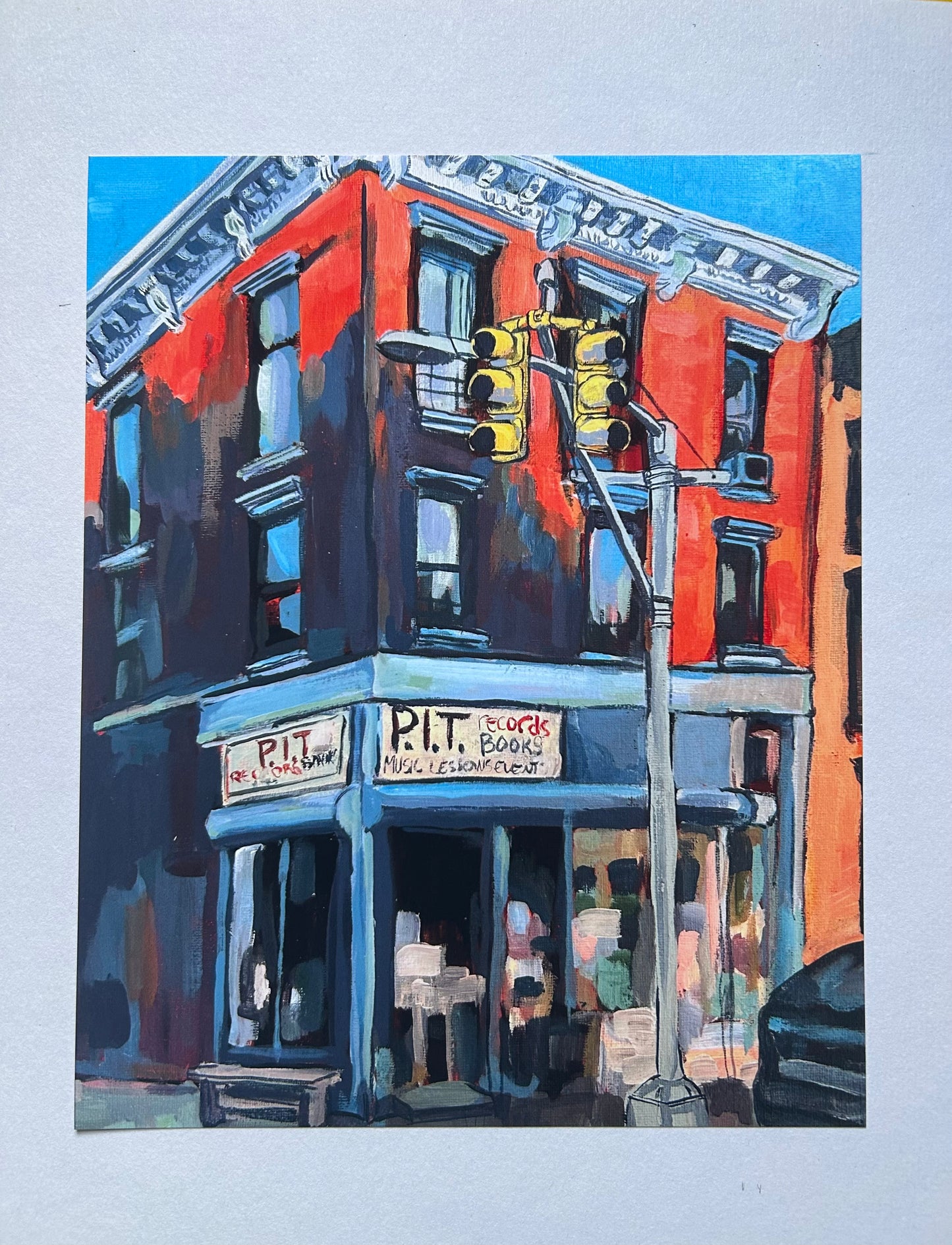 Brooklyn Record Shop Print - 8x10