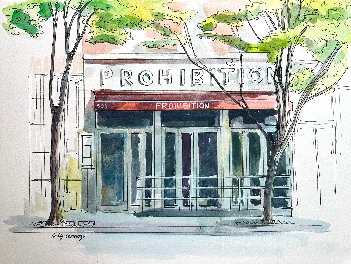 Prohibition Bar Print - 8x10