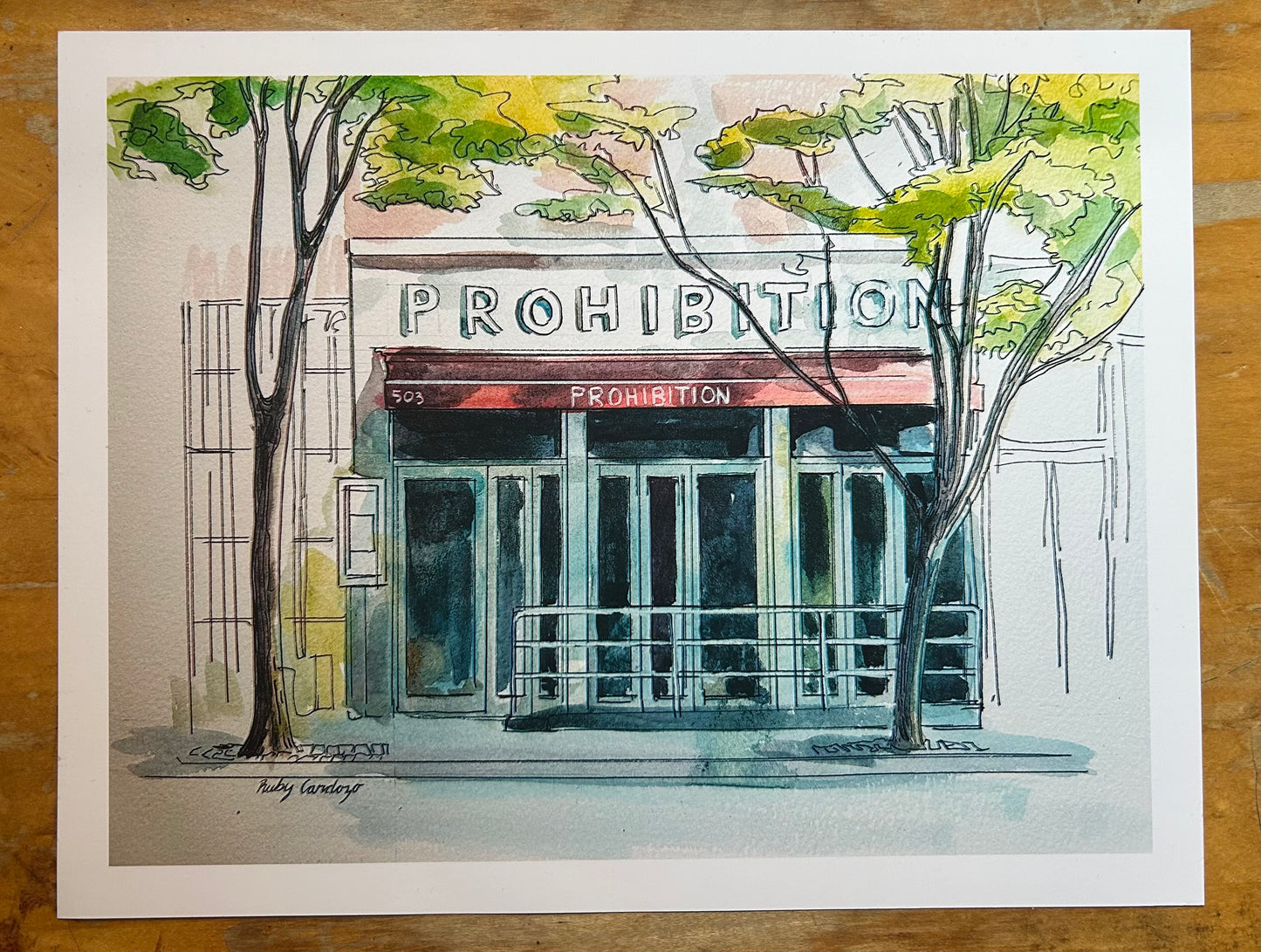 Prohibition Bar Print - 8x10